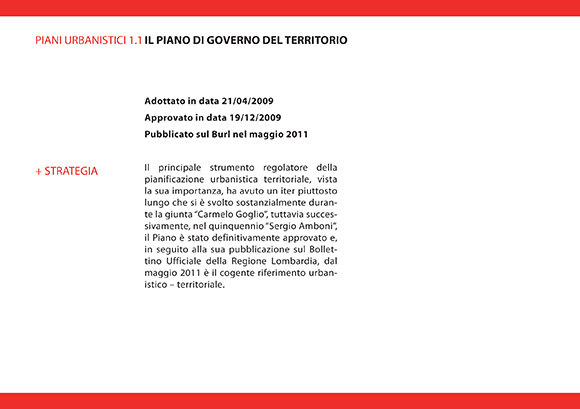 Piani urbanistici - Opere pubbliche - Progetti Olmo al Brembo 2009-2014 - Architetto Paolo Carzaniga - Bergamo